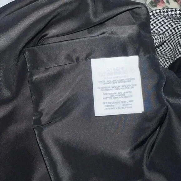 J. Crew Tie-front dress in mini-houndstooth | Sz 12 - Picture 3 of 9